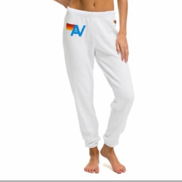 Aviator Nation white sweatpants BRAND NEW - Picture 7 of 7